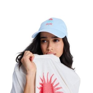 Czapka dla Kobiety LIVE FOREVER Niebieski. Niebieskie czapki Roxy, bez wzorów, z bawełny. Za 109,99 zł.