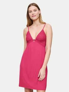 Triumph Koszula nocna Aura Spotlight 10225033 Różowy Regular Fit. Czerwone koszule nocne Triumph, bez wzorów, bez ramiączek. Za 133,00 zł.