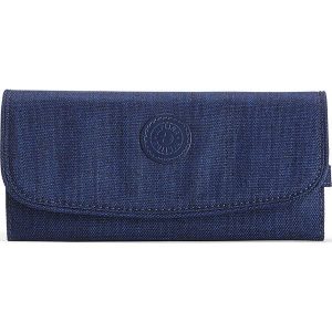 Portfel "Supermoney" w kolorze niebieskim - 20 x 10 x 3 cm. Portfele marki Kipling. W wyprzedaży za 85,95 zł.