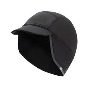 Zimowa czapka pod kask unisex Rogelli Deep Winter. Czarne czapki Rogelli, bez wzorów, z materiału. Za 98,00 zł.