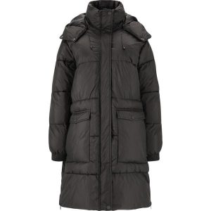 Parka dla kobiet Whistler Amatos. Czarne kurtki WHISTLER, bez wzorów, z puchu, bez kaptura. Za 354,50 zł.