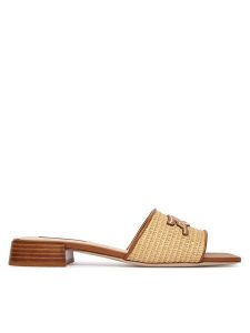 KARL LAGERFELD Klapki Petalo II KL80700A Beżowy. Brązowe klapki KARL LAGERFELD, bez wzorów, z materiału, bez obcasa. Za 479,99 zł.