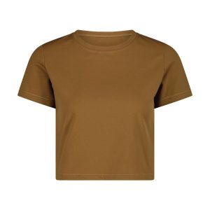 Damski tank top CMP Sara. Brązowe topy CMP, bez wzorów, bez kołnierzyka, bez ramiączek. Za 176,50 zł.