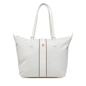 Torebka Tommy Hilfiger. Shopper bag TOMMY HILFIGER, bez wzorów, bez dodatków. Za 259,99 zł.