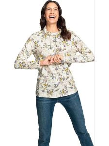 WITT WEIDEN Koszulka w kolorze kremowym rozmiar: 38. Brązowe bluzki WITT WEIDEN, bez wzorów, z bawełny, bez kołnierzyka, bez ramiączek. Za 74,63 zł.