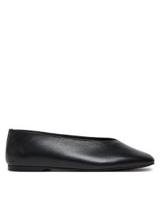 Calvin Klein Baleriny HW0HW02441 Czarny. Czarne balerinki Calvin Klein, bez wzorów, ze skóry, bez obcasa, bez zapięcia. Za 449,99 zł.