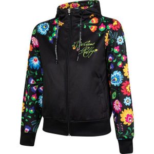 Bluza damska sportowa rozpinana z kapturem EXTREME HOBBY FOLK. Czarne bluzy EXTREME HOBBY, s, bez wzorów, z poliesteru, z kapturem. Za 259,00 zł.