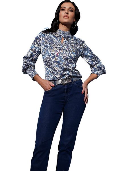 WITT WEIDEN Bluzka w kolorze niebieskim rozmiar: 38. Niebieskie bluzki WITT WEIDEN, bez wzorów, bez kołnierzyka, bez ramiączek. Za 61,31 zł.