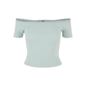 Damski/żebrowany Organiczny Top Na Ramiączkach. Zielone topy Urban Classics, xl, bez wzorów, casualowe, bez kołnierzyka, bez ramiączek. Za 55,99 zł.
