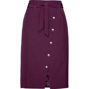 Spódnica z guzikami Swarovskiego® bonprix czarny bez. Spódnice marki bonprix. Za 69,99 zł.