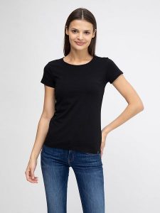 BIG STAR Koszulka w kolorze czarnym rozmiar: XL. Czarne bluzki Big Star, xl, bez wzorów, retro, bez kołnierzyka, bez ramiączek. Za 68,45 zł.