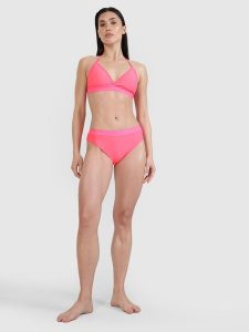 4F Dół od bikini damski - różowy S. Czerwone bikini 4f, bez wzorów, z elastanu. W wyprzedaży za 39,99 zł.