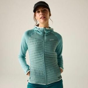 Damska kurtka pikowana hybrydowa Andreson Marl. Zielone kurtki Regatta, bez wzorów, z poliesteru, bez kaptura. W wyprzedaży za 229,99 zł.