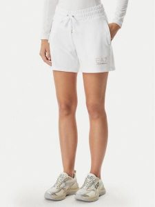 EA7 Emporio Armani Szorty sportowe 7W000269 AF12482 U0002 Biały Regular Fit. Białe spodenki sportowe EA7 Emporio Armani, l, bez wzorów, z syntetyku. Za 280,99 zł.