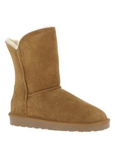 Gooce Skórzane kozaki zimowe "Breezy" w kolorze jasnobrązowym rozmiar: 39. Brązowe kozaki Gooce, na zimę, bez wzorów, ze skóry, bez obcasa, bez zapięcia. Za 217,99 zł.