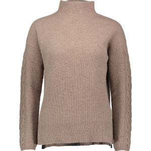 Sweter w kolorze beżowym. Brązowe golfy marki Gottardi, z kaszmiru. W wyprzedaży za 217,95 zł.