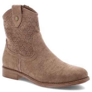 Brązowe Botki S.Barski Eleganckie Obuwie Damskie. Brązowe botki S.BARSKI, z aplikacjami, z jeansu, bez obcasa, na obcasie, bez zapięcia. Za 161,99 zł.
