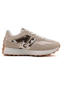 C'M Sneakersy w kolorze beżowo-kremowym rozmiar: 38. Brązowe trampki C'M, bez wzorów, bez zapięcia. Za 96,60 zł.