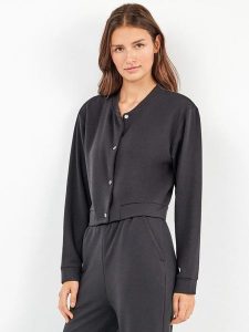 Gisela Bluza w kolorze antracytowym rozmiar: M. Czarne bluzy Gisela, m, bez wzorów, bez kaptura. Za 60,45 zł.
