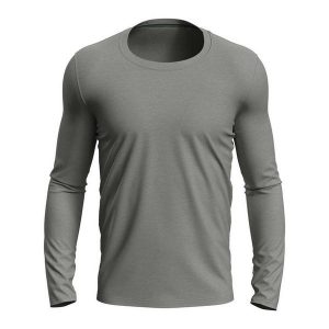 Wrzosowa Koszulka Z Długim Rękawem Dla Dorosłych Unisex. Szare swetry klasyczne STEDMAN, bez kołnierzyka. Za 96,99 zł.