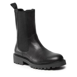 Sztyblety Vagabond Shoemakers. Czarne botki Vagabond Shoemakers, bez wzorów, bez obcasa, na płaskiej podeszwie, bez zapięcia. Za 579,99 zł.