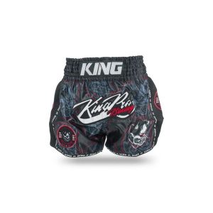 Szorty do boksu tajskiego King Pro Boxing Demon 1. Czarne szorty KING PRO BOXING, bez wzorów, sportowe. Za 327,50 zł.
