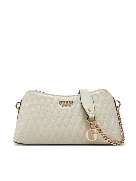 Guess Torebka HWGG96 26170 Écru. Torebki klasyczne Guess, z aplikacjami, ze skóry, bez dodatków. Za 279,99 zł.