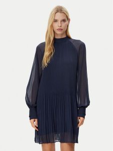 BOSS Sukienka koktajlowa Dolumi 50531542 Granatowy Regular Fit. Niebieskie sukienki Boss, bez wzorów, z syntetyku, wizytowe, bez kołnierzyka, bez ramiączek. Za 639,99 zł.