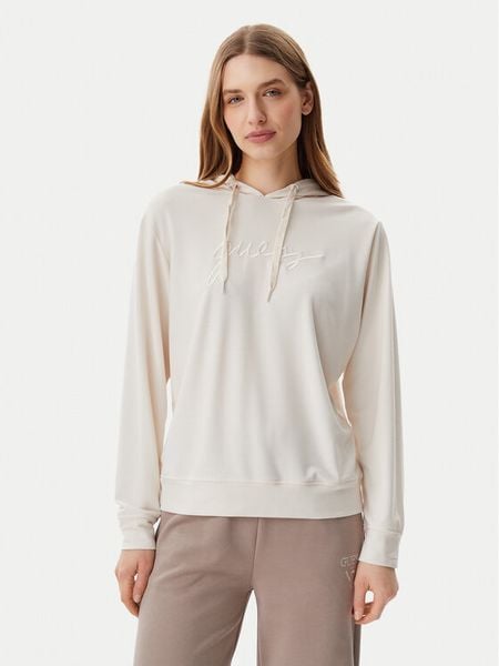 Guess Bluza O5GQ00 KCQP2 Écru Regular Fit. Bluzy Guess, l, z aplikacjami, z syntetyku, bez kaptura. Za 129,99 zł.