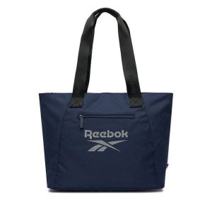 Torebka Reebok. Niebieskie shopper bag Reebok, bez wzorów, bez dodatków. Za 79,99 zł.