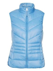 Vero Moda Kamizelka pikowana w kolorze błękitnym rozmiar: L. Niebieskie kamizelki Vero Moda, l, bez wzorów, bez kołnierzyka, bez ramiączek, bez kaptura. Za 116,45 zł.