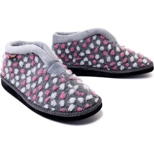 Kapcie damskie za kostkę MANITU 340009-91 gris 1. Szare kapcie Manitu, bez wzorów, z polaru. Za 169,90 zł.