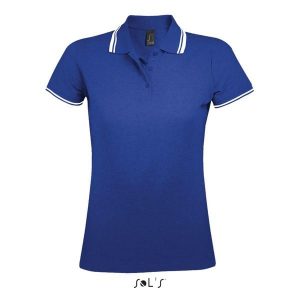 Damska koszulka polo Sol's Pasadena. Białe bluzki SOL'S, s, bez wzorów, z bawełny, bez kołnierzyka, bez ramiączek. Za 134,50 zł.
