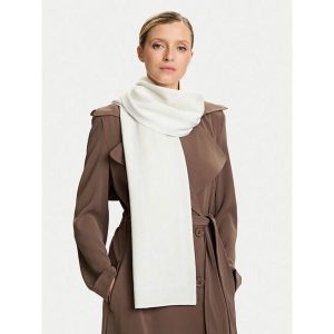 Szalik Calvin Klein. Brązowe szaliki Calvin Klein, bez wzorów. Za 269,99 zł.
