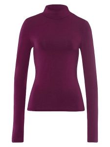 Les Lunes Koszulka "Noraa" w kolorze fioletowym rozmiar: XXS. Różowe bluzki Les Lunes, xxs, bez wzorów, bez kołnierzyka, bez ramiączek. Za 126,99 zł.