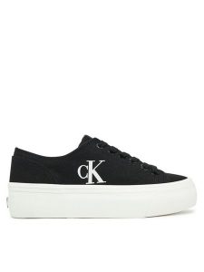 Calvin Klein Jeans Tenisówki Vulc Flatform Low Cv Mg YW0YW01763 Czarny. Czarne trampki Calvin Klein Jeans, bez wzorów, z jeansu, bez zapięcia. Za 209,99 zł.