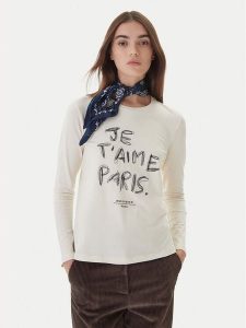 Weekend Max Mara Bluzka Renoir 2525946032 Écru Regular Fit. Bluzki Weekend Max Mara, l, bez wzorów, z bawełny, bez kołnierzyka, bez ramiączek. Za 359,99 zł.