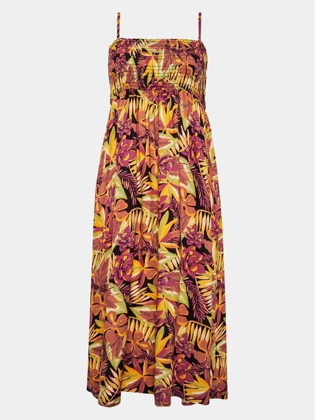 Roxy Sukienka letnia Remember Sun Wvsk ERJWK03146 Szary Slim Fit. Szare kombinezony Roxy, na lato, l, bez wzorów, z syntetyku, bez kołnierzyka, bez ramiączek. Za 169,99 zł.