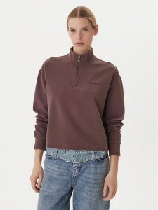 RVCA Bluza Glory 23B033505 Brązowy Relaxed Fit. Brązowe bluzy RVCA, l, bez wzorów, z bawełny, bez kaptura. Za 299,99 zł.