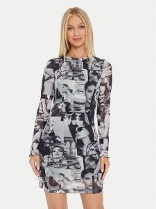 Guess Sukienka codzienna W4YK83 KBBF2 Kolorowy Slim Fit. Kombinezony Guess, xs, z aplikacjami, z syntetyku, bez kołnierzyka, bez ramiączek. Za 199,99 zł.