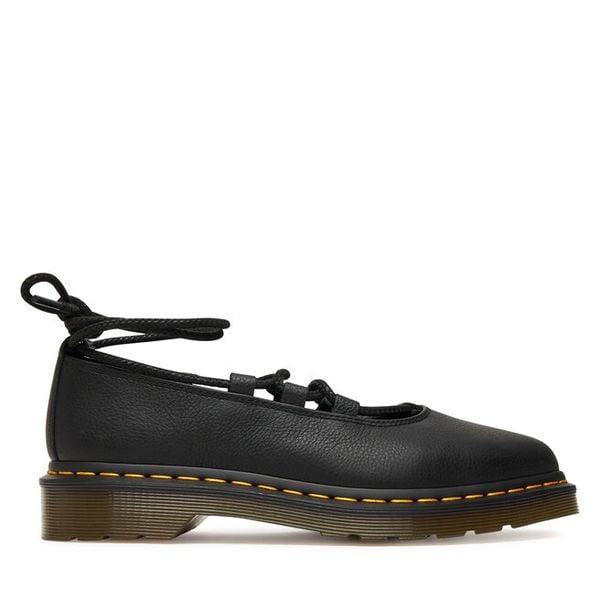 Półbuty Dr. Martens. Czarne półbuty Dr. Martens, bez wzorów, bez obcasa, na płaskiej podeszwie, bez zapięcia. Za 499,99 zł.