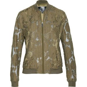 Kurtka bejsbolówka z koronki bonprix zielony khaki. Kurtki marki bonprix. Za 199,99 zł.