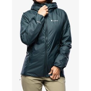 Kurtka ocieplana damska Montane Respond Hoodie. Zielone kurtki Montane, bez wzorów, bez kaptura. Za 549,99 zł.