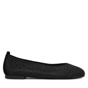 Baleriny Caprice. Czarne balerinki Caprice, bez wzorów, bez obcasa, bez zapięcia. Za 299,99 zł.