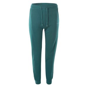 Spodnie dresowe damskie Hi-Tec Lady Melian - zielone, Rozmiar XL. Zielone spodnie dresowe Hi-tec, uniwersalny, bez wzorów, z bawełny. Za 59,99 zł.