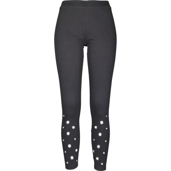Damskie legginsy Urban Classic flammé. Czarne legginsy Urban Classics, bez wzorów. Za 158,00 zł.