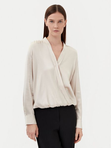 Motivi Bluzka 2732W000635N Écru Relaxed Fit. Bluzki Motivi, bez wzorów, z wiskozy, bez kołnierzyka, bez ramiączek. Za 209,99 zł.