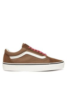 Vans Tenisówki Old Skool VN000D6WRPK1 Brązowy. Brązowe trampki Vans, bez wzorów, ze skóry, bez zapięcia. Za 299,99 zł.