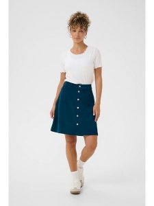 Cream Spódnica sztruksowa w kolorze granatowym rozmiar: 34. Niebieskie spódnice Cream, na co dzień, bez wzorów, ze sztruksu, midi. Za 113,99 zł.