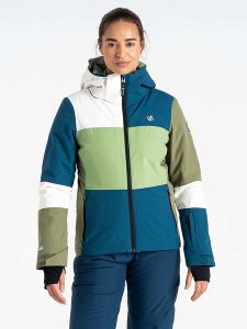 Dare 2b Kurtka narciarska "Banded" w kolorze niebiesko-zielonym rozmiar: 44. Niebieskie kurtki sportowe Dare 2b, bez wzorów, bez kaptura, narciarskie. Za 409,97 zł.